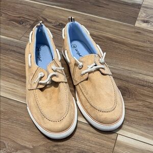 Cat & Jack Tan Suede Boat Shoes